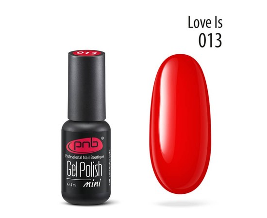Изображение  Gel polish for nails PNB Gel Polish 4 ml, № 013, Volume (ml, g): 4, Color No.: 13