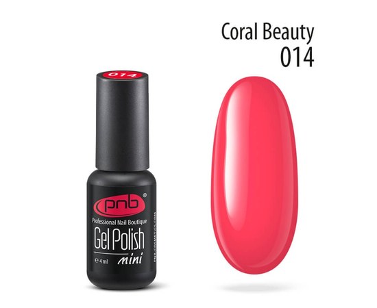 Изображение  Gel polish for nails PNB Gel Polish 4 ml, № 014, Volume (ml, g): 4, Color No.: 14