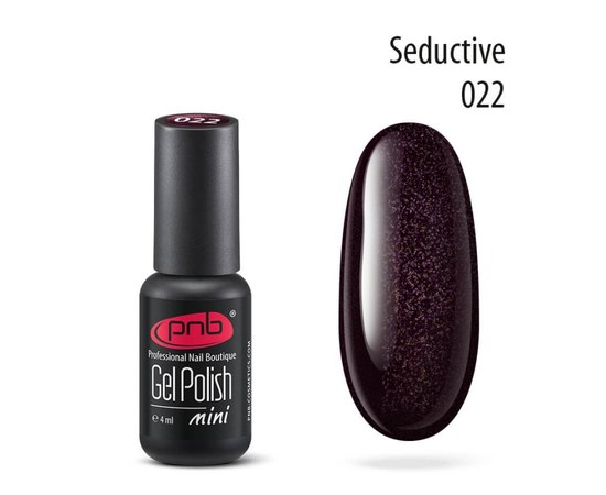 Изображение  Gel polish for nails PNB Gel Polish 4 ml, № 022, Volume (ml, g): 4, Color No.: 22