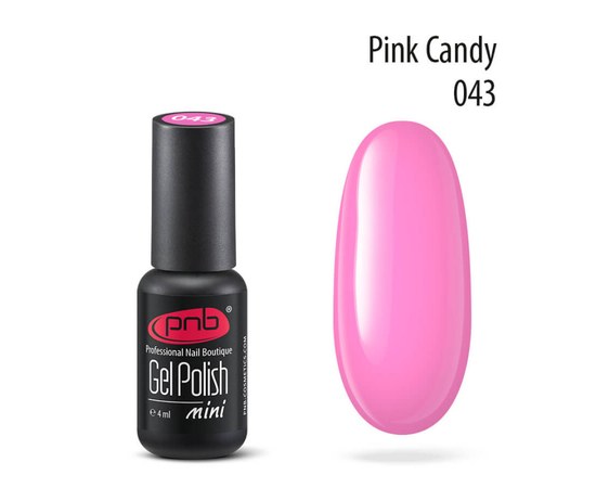 Изображение  Gel polish for nails PNB Gel Polish 4 ml, № 043, Volume (ml, g): 4, Color No.: 43