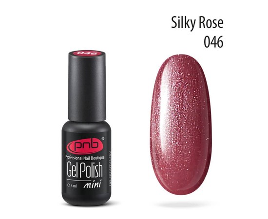 Изображение  Gel polish for nails PNB Gel Polish 4 ml, № 046, Volume (ml, g): 4, Color No.: 46
