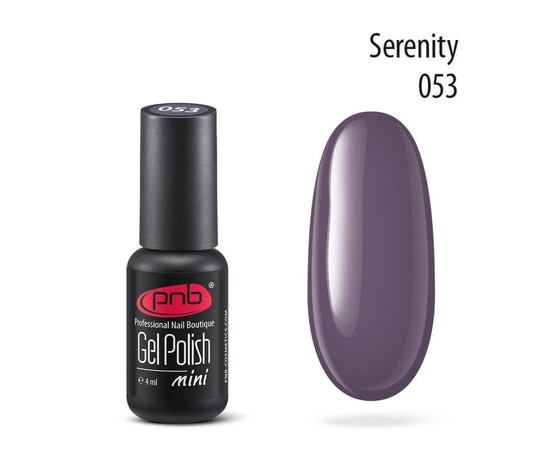 Изображение  Gel polish for nails PNB Gel Polish 4 ml, № 053, Volume (ml, g): 4, Color No.: 53