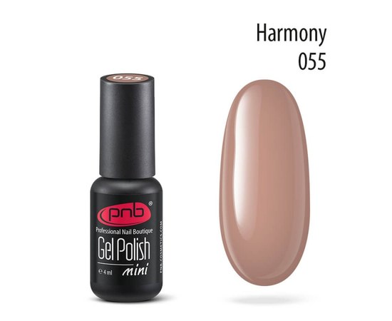 Изображение  Gel polish for nails PNB Gel Polish 4 ml, № 055, Volume (ml, g): 4, Color No.: 55