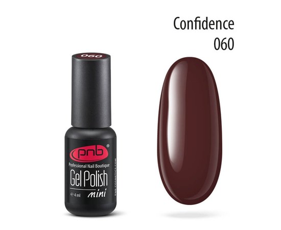 Изображение  Gel polish for nails PNB Gel Polish 4 ml, № 060, Volume (ml, g): 4, Color No.: 60