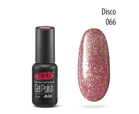 Изображение  Gel polish for nails PNB Gel Polish 4 ml, № 066, Volume (ml, g): 4, Color No.: 66