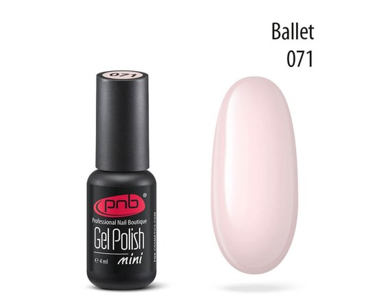 Изображение  Gel polish for nails PNB Gel Polish 4 ml, № 071, Volume (ml, g): 4, Color No.: 71