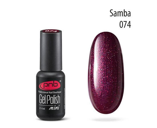 Изображение  Gel polish for nails PNB Gel Polish 4 ml, № 074, Volume (ml, g): 4, Color No.: 74