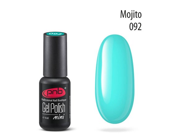 Изображение  Gel polish for nails PNB Gel Polish 4 ml, № 092, Volume (ml, g): 4, Color No.: 92
