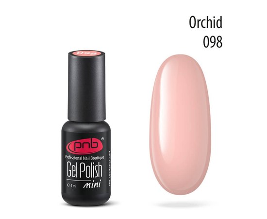 Изображение  Gel polish for nails PNB Gel Polish 4 ml, № 098, Volume (ml, g): 4, Color No.: 98