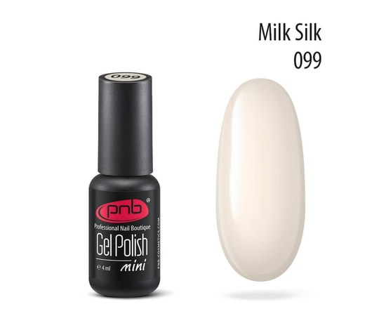 Изображение  Gel polish for nails PNB Gel Polish 4 ml, № 099, Volume (ml, g): 4, Color No.: 99