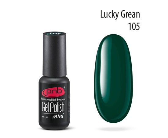 Изображение  Gel polish for nails PNB Gel Polish 4 ml, № 105, Volume (ml, g): 4, Color No.: 105