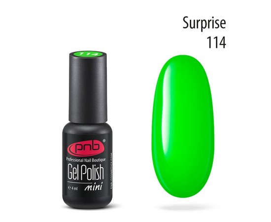 Изображение  Gel polish for nails PNB Gel Polish 4 ml, № 114, Volume (ml, g): 4, Color No.: 114