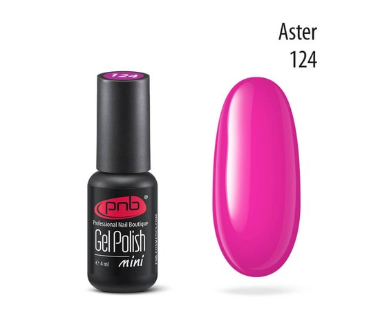 Изображение  Gel polish for nails PNB Gel Polish 4 ml, № 124, Volume (ml, g): 4, Color No.: 124