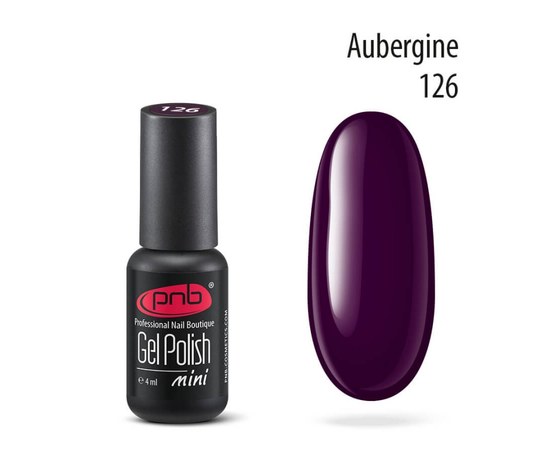 Изображение  Gel polish for nails PNB Gel Polish 4 ml, № 126, Volume (ml, g): 4, Color No.: 126