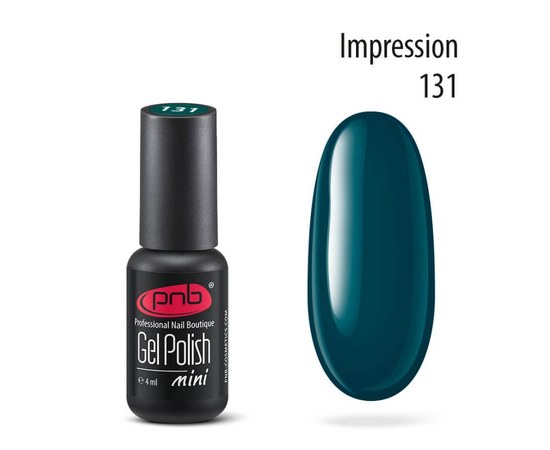 Изображение  Gel polish for nails PNB Gel Polish 4 ml, № 131, Volume (ml, g): 4, Color No.: 131