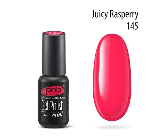 Изображение  Gel polish for nails PNB Gel Polish 4 ml, № 145, Volume (ml, g): 4, Color No.: 145