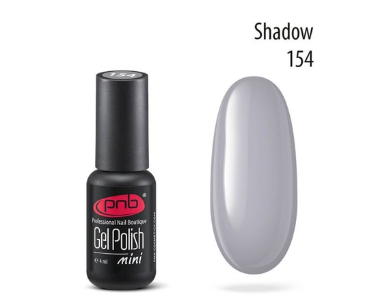 Изображение  Gel polish for nails PNB Gel Polish 4 ml, № 154, Volume (ml, g): 4, Color No.: 154