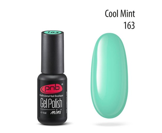 Изображение  Gel polish for nails PNB Gel Polish 4 ml, № 163, Volume (ml, g): 4, Color No.: 163