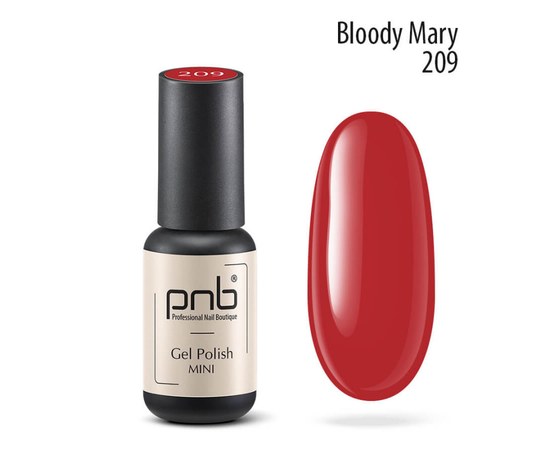 Изображение  Gel polish for nails PNB Gel Polish 4 ml, № 209, Volume (ml, g): 4, Color No.: 209