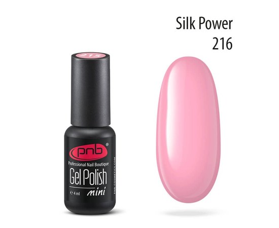 Изображение  Gel polish for nails PNB Gel Polish 4 ml, № 216, Volume (ml, g): 4, Color No.: 216
