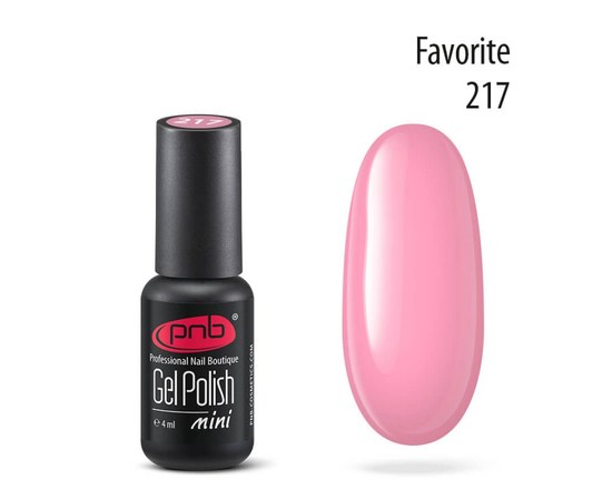Изображение  Gel polish for nails PNB Gel Polish 4 ml, № 217, Volume (ml, g): 4, Color No.: 217