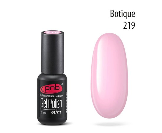 Изображение  Gel polish for nails PNB Gel Polish 4 ml, № 219, Volume (ml, g): 4, Color No.: 219