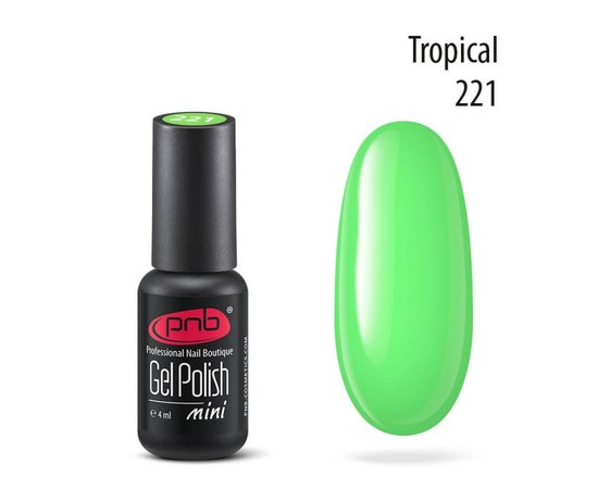 Изображение  Gel polish for nails PNB Gel Polish 4 ml, № 221, Volume (ml, g): 4, Color No.: 221