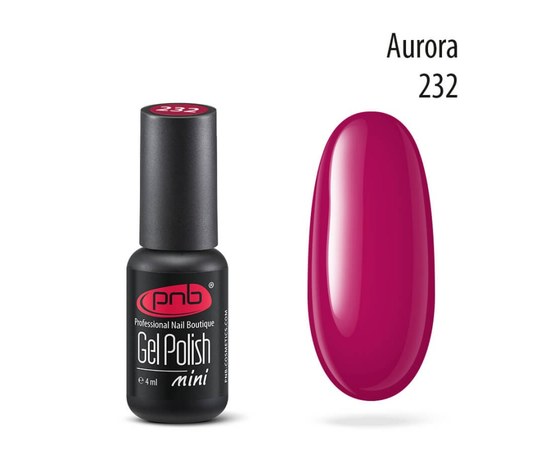 Изображение  Gel polish for nails PNB Gel Polish 4 ml, № 232, Volume (ml, g): 4, Color No.: 232