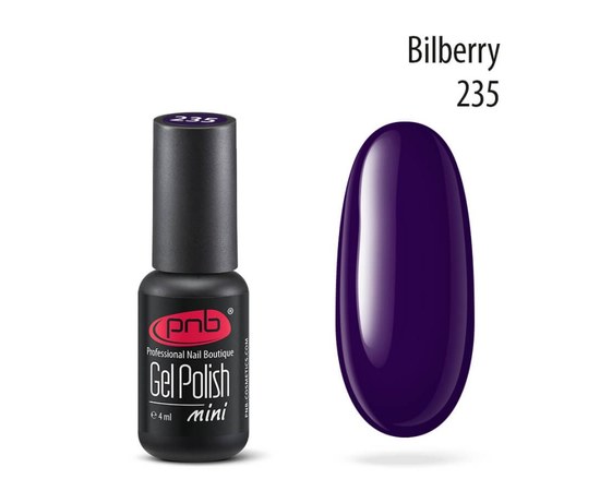 Изображение  Gel polish for nails PNB Gel Polish 4 ml, № 235, Volume (ml, g): 4, Color No.: 235
