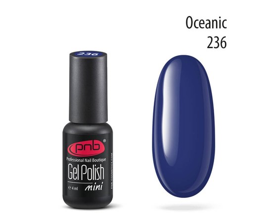 Изображение  Gel polish for nails PNB Gel Polish 4 ml, № 236, Volume (ml, g): 4, Color No.: 236