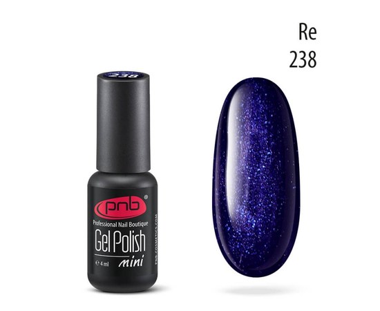 Изображение  Gel polish for nails PNB Gel Polish 4 ml, № 238, Volume (ml, g): 4, Color No.: 238
