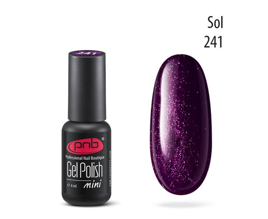 Изображение  Gel polish for nails PNB Gel Polish 4 ml, № 241, Volume (ml, g): 4, Color No.: 241