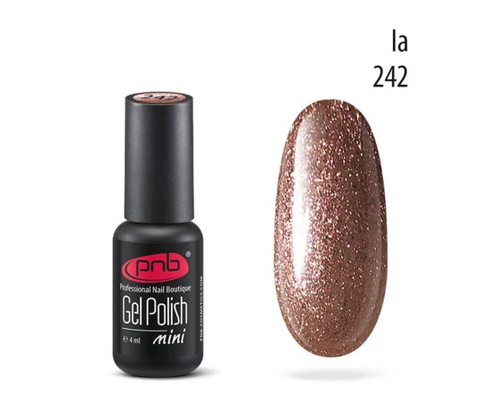 Изображение  Gel polish for nails PNB Gel Polish 4 ml, № 242, Volume (ml, g): 4, Color No.: 242