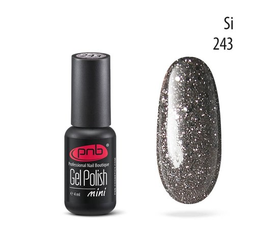Изображение  Gel polish for nails PNB Gel Polish 4 ml, № 243, Volume (ml, g): 4, Color No.: 243