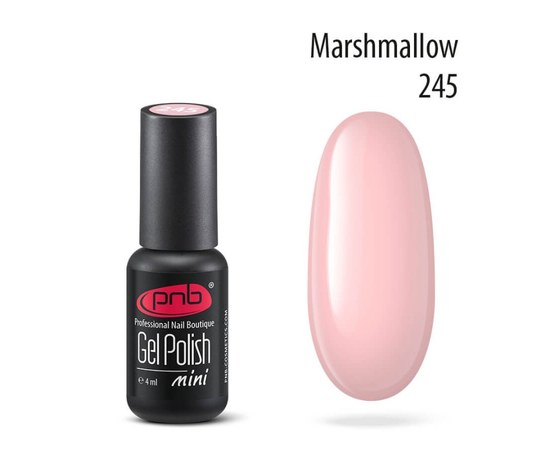 Изображение  Gel polish for nails PNB Gel Polish 4 ml, № 245, Volume (ml, g): 4, Color No.: 245