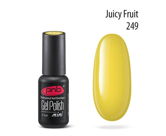 Изображение  Gel polish for nails PNB Gel Polish 4 ml, № 249, Volume (ml, g): 4, Color No.: 249