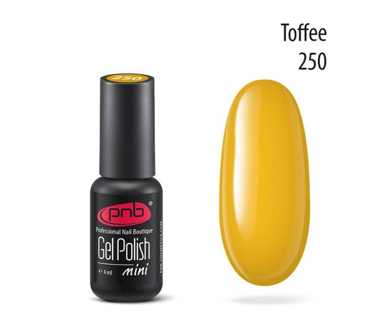 Изображение  Gel polish for nails PNB Gel Polish 4 ml, № 250, Volume (ml, g): 4, Color No.: 250