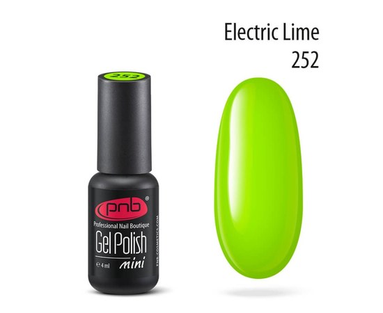 Изображение  Gel polish for nails PNB Gel Polish 4 ml, № 252, Volume (ml, g): 4, Color No.: 252