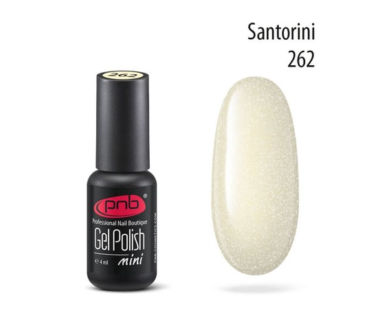 Изображение  Gel polish for nails PNB Gel Polish 4 ml, № 262, Volume (ml, g): 4, Color No.: 262