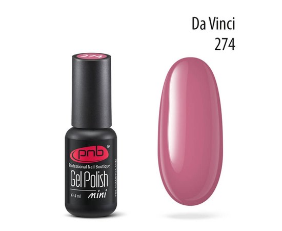 Изображение  Gel polish for nails PNB Gel Polish 4 ml, № 274, Volume (ml, g): 4, Color No.: 274