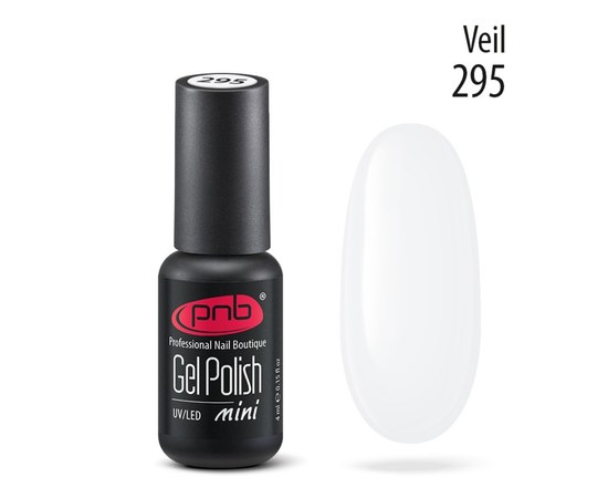 Изображение  Gel polish for nails PNB Gel Polish 4 ml, № 295, Volume (ml, g): 4, Color No.: 295