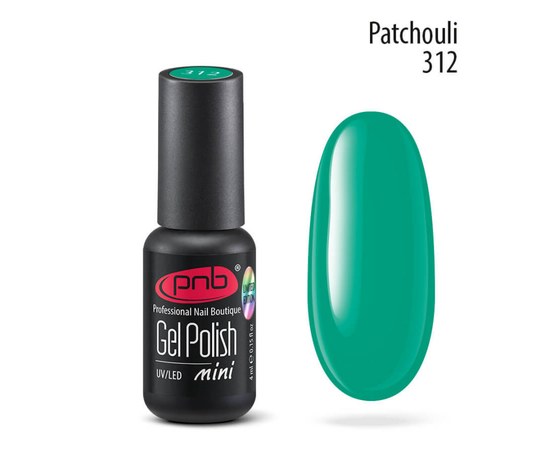 Изображение  Gel polish for nails PNB Gel Polish 4 ml, № 312, Volume (ml, g): 4, Color No.: 312