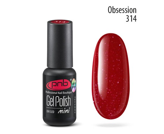 Изображение  Gel polish for nails PNB Gel Polish 4 ml, № 314, Volume (ml, g): 4, Color No.: 314