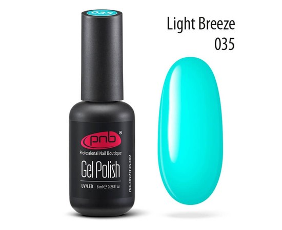 Изображение  Gel polish for nails PNB Gel Polish 8 ml, № 035, Volume (ml, g): 8, Color No.: 35