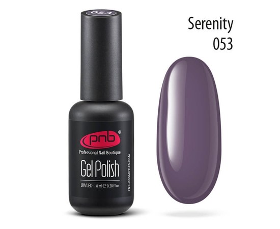 Изображение  Gel polish for nails PNB Gel Polish 8 ml, № 053, Volume (ml, g): 8, Color No.: 53