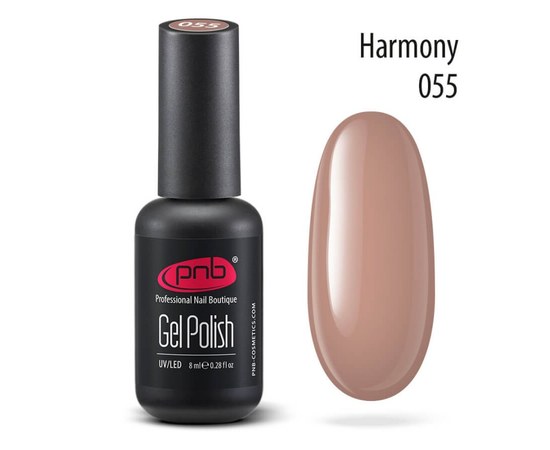 Изображение  Gel polish for nails PNB Gel Polish 8 ml, № 055, Volume (ml, g): 8, Color No.: 55