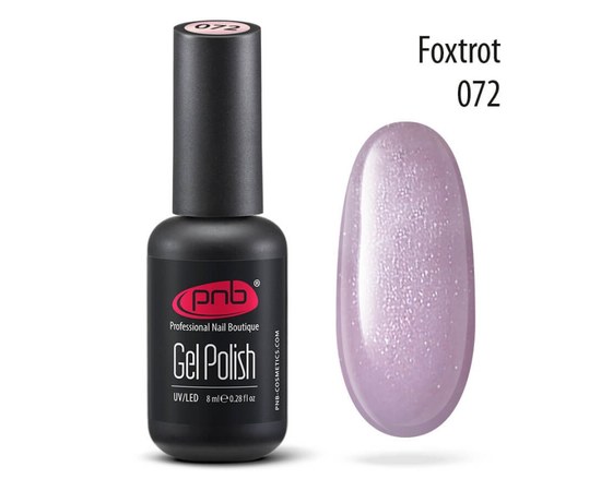 Изображение  Gel polish for nails PNB Gel Polish 8 ml, № 072, Volume (ml, g): 8, Color No.: 72