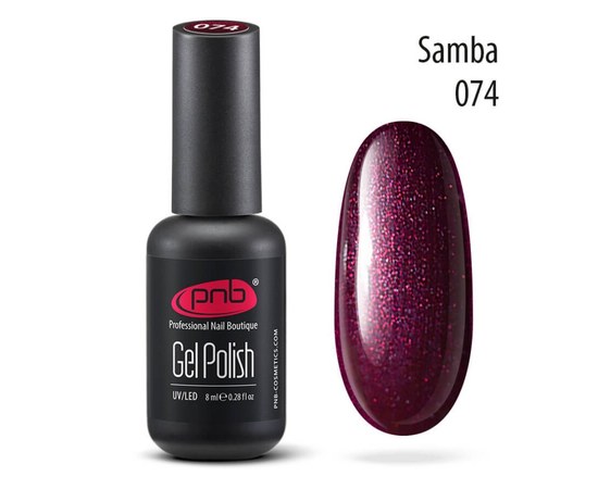 Изображение  Gel polish for nails PNB Gel Polish 8 ml, № 074, Volume (ml, g): 8, Color No.: 74