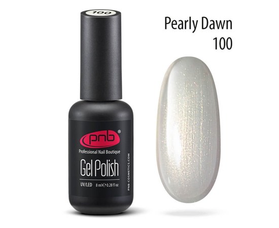 Изображение  Gel polish for nails PNB Gel Polish 8 ml, № 100, Volume (ml, g): 8, Color No.: 100