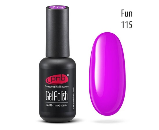 Изображение  Gel polish for nails PNB Gel Polish 8 ml, № 115, Volume (ml, g): 8, Color No.: 115